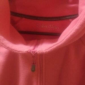 Calvin Klein Soft Pink Zip-Up Fleece